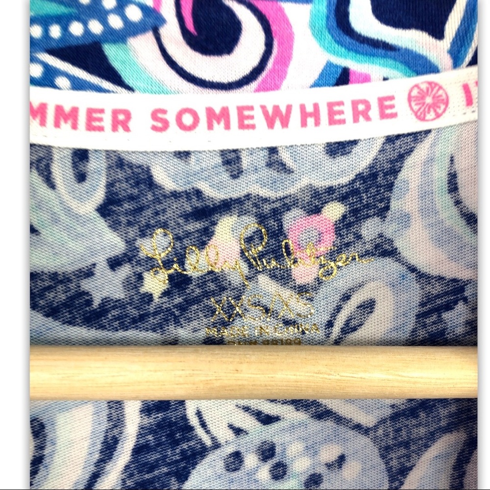 Lilly Pulitzer - Lina Robe Lapis Lazuli Cosmic Kismet - XXS/XS - Picture 5 of 7